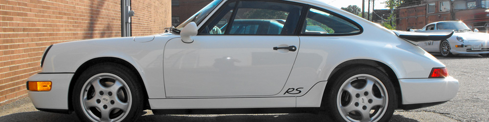 A side profile picture of a 964 RS America 911.