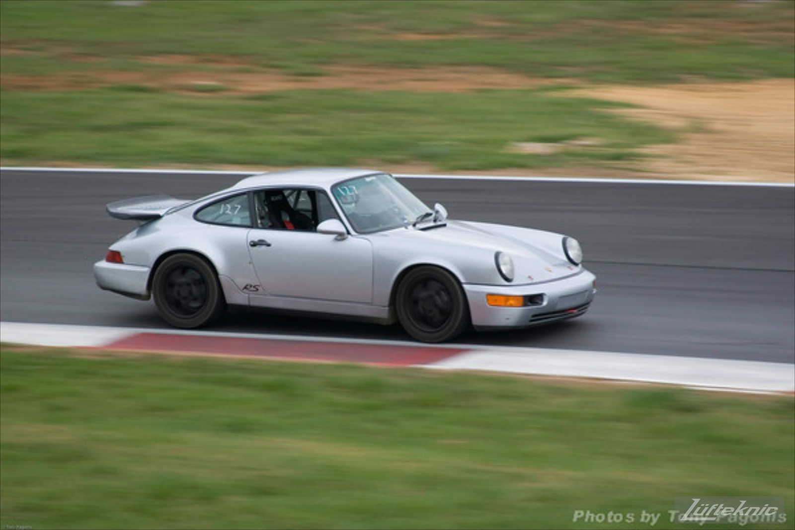 Track prepped Porsche 964 RS America at Summit Point.