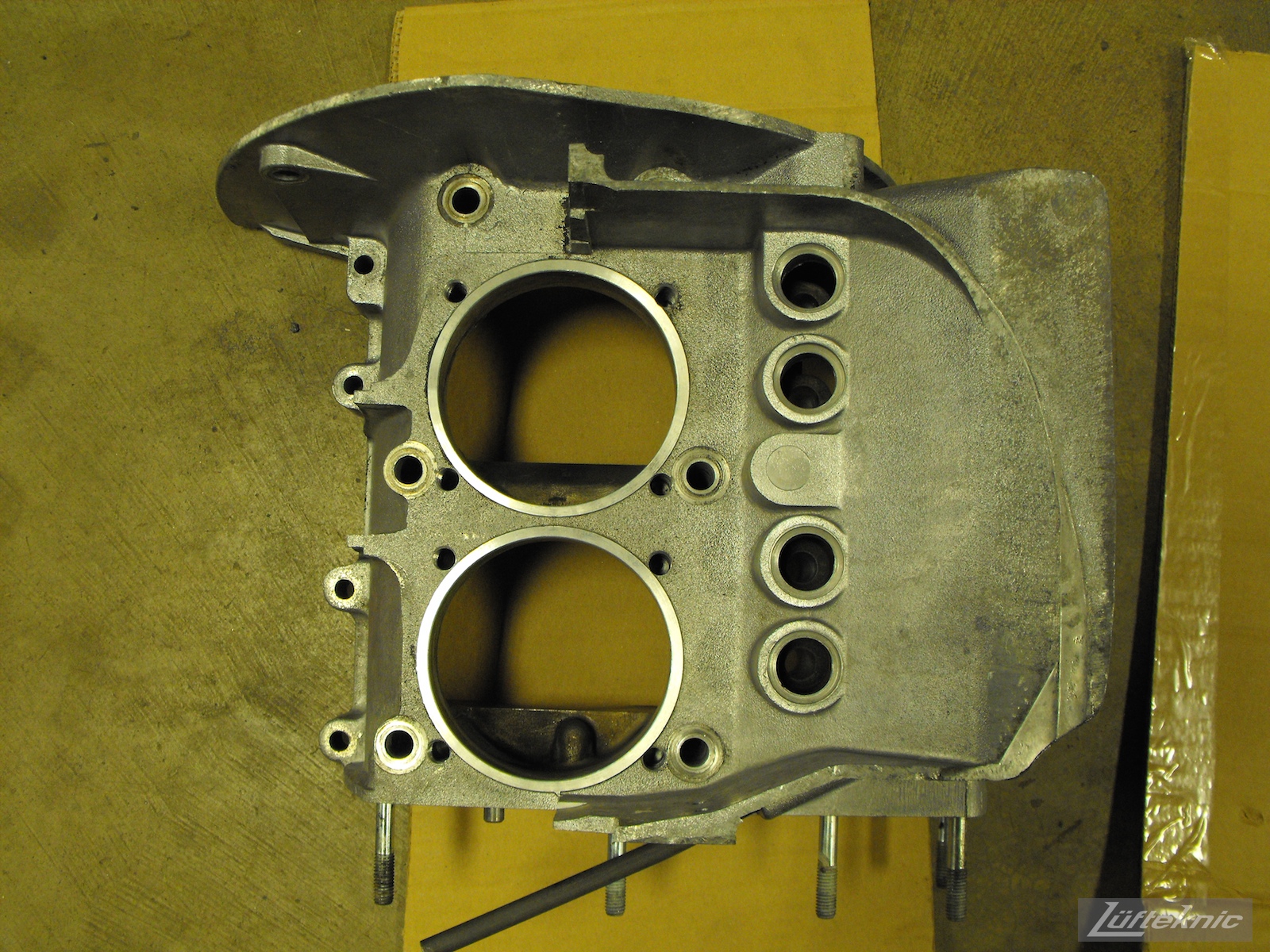 Engine case for a 1961 Porsche 356B Roadster restoration.