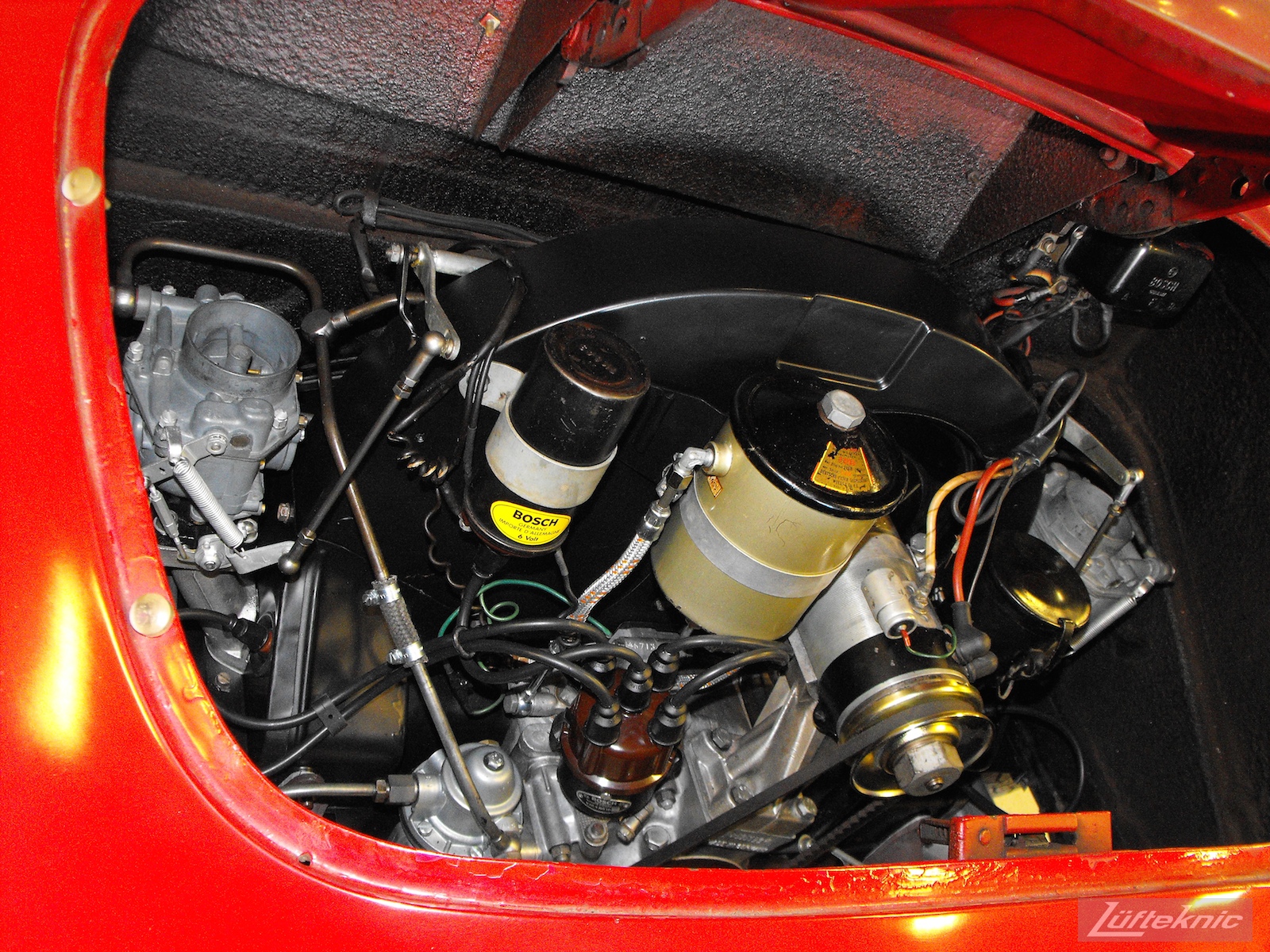 Rebuilt engine installed in a 1961 Porsche 356B Roadster restoration.