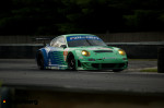 The iconic teal and blue Falken Tire Porsche 911 RSR at Lime Rock Park