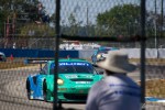 The iconic teal and blue Falken Tire Porsche 911 RSR at Sebring.