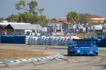 The iconic teal and blue Falken Tire Porsche 911 RSR at Sebring.