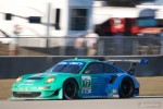 The iconic teal and blue Falken Tire Porsche 911 RSR at Sebring.