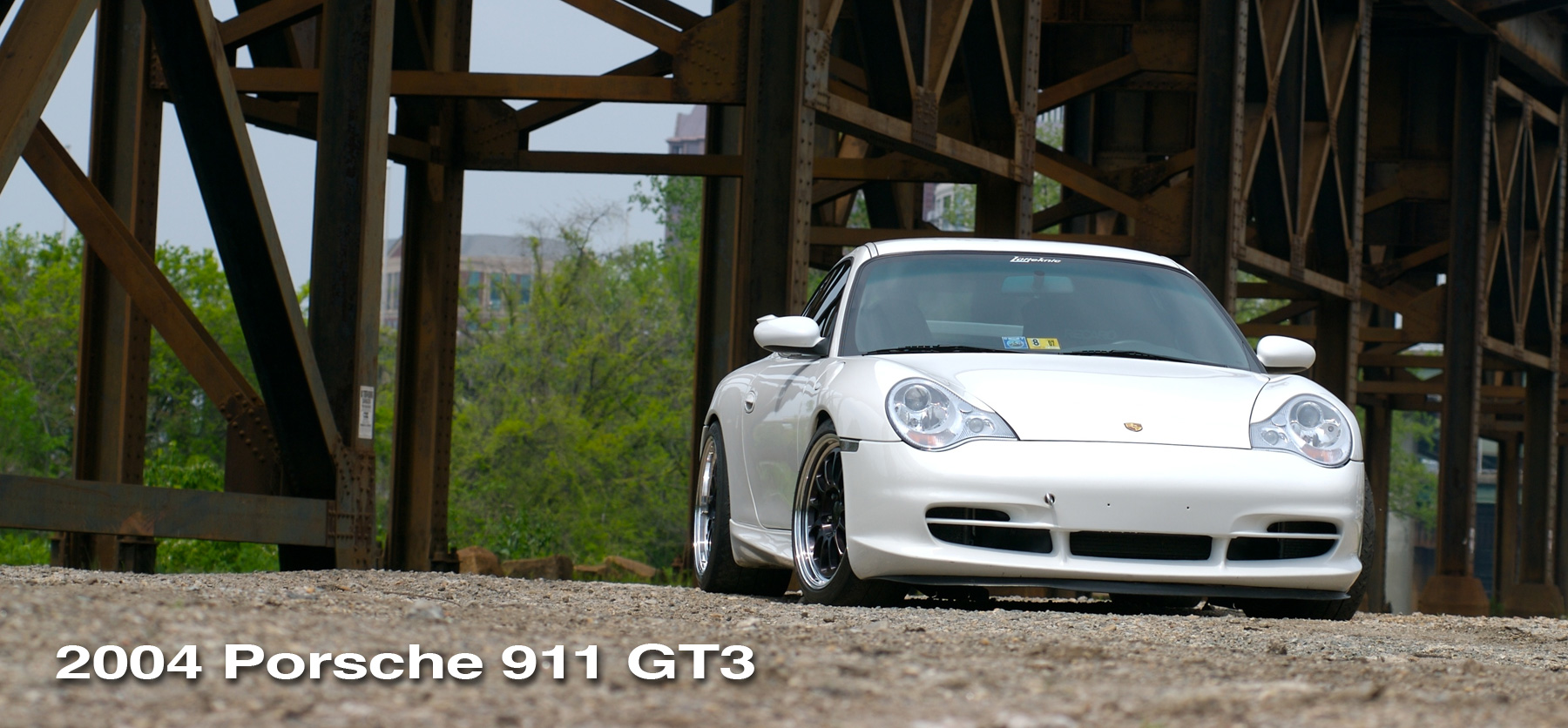 White 996 Porsche Gt3 header image.