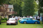 Colorful 993 Porsches at the Richmond Porsche Meet.