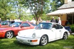 Clean white 964 coupe at the Richmond Porsche Meet.