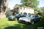 A 914 and 968 at the Richmond Porsche Meet.