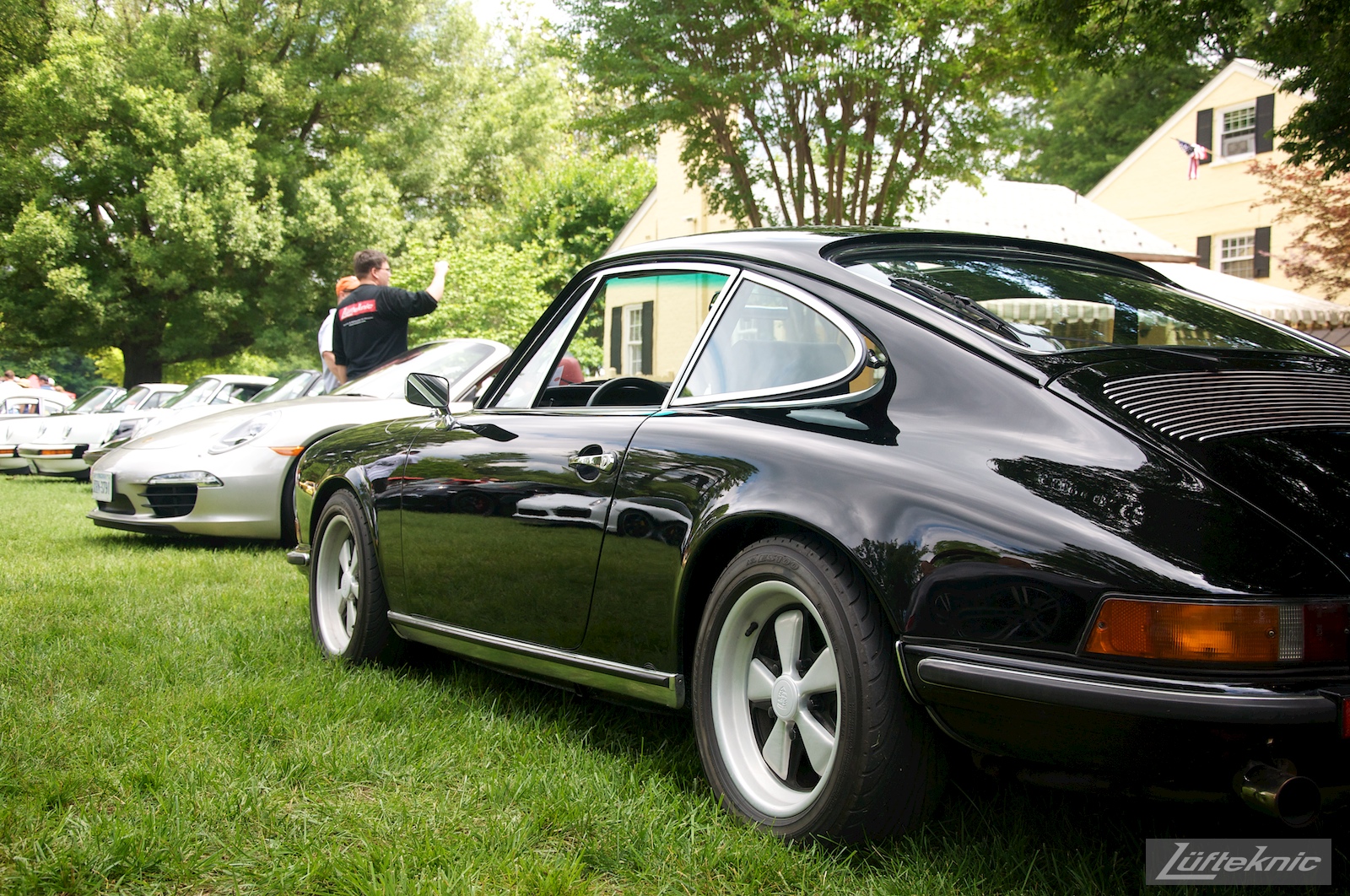 Black 911S at the Richmond Porsche Meet.