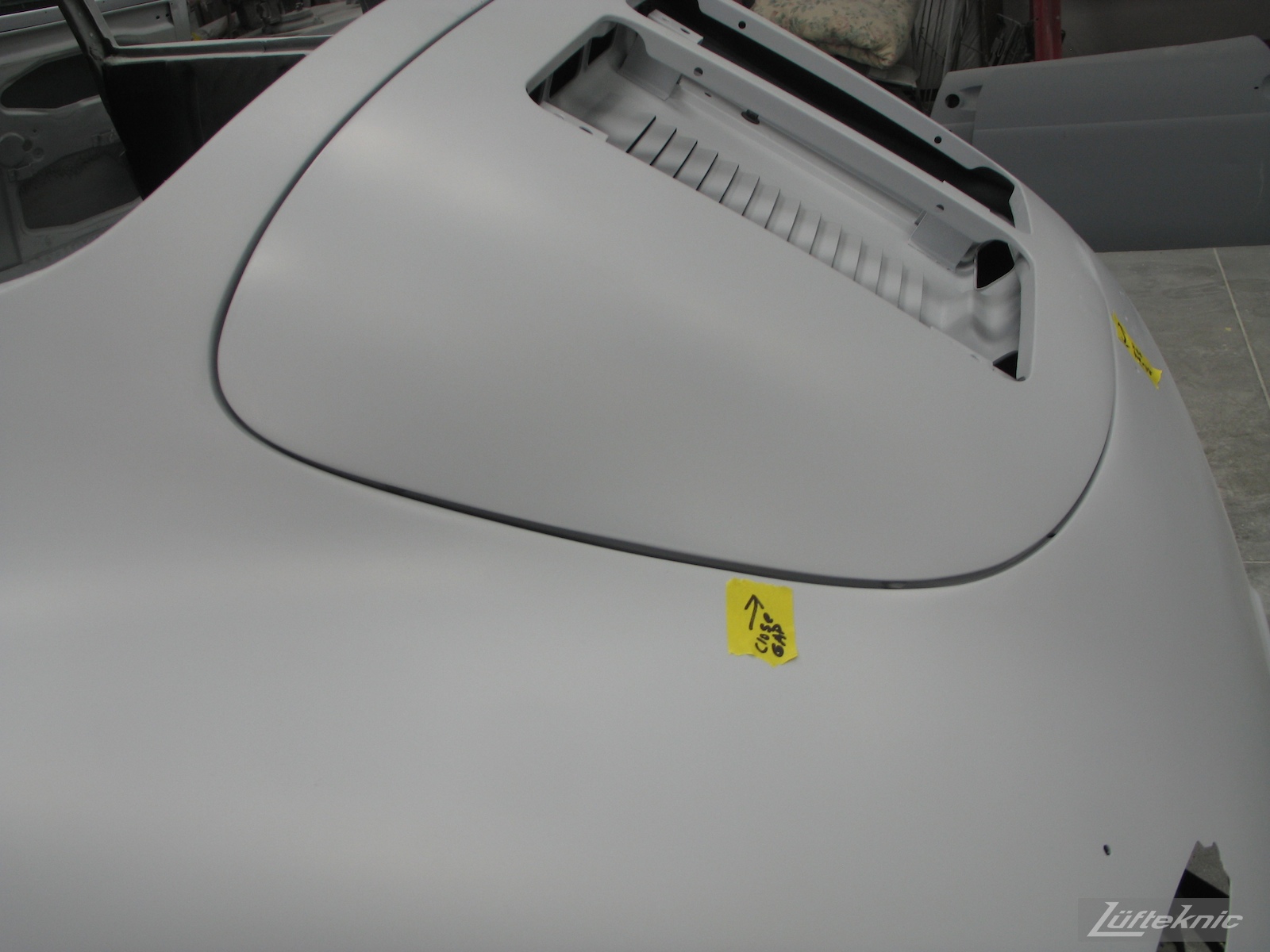 White 1964 Porsche 356SC restoration